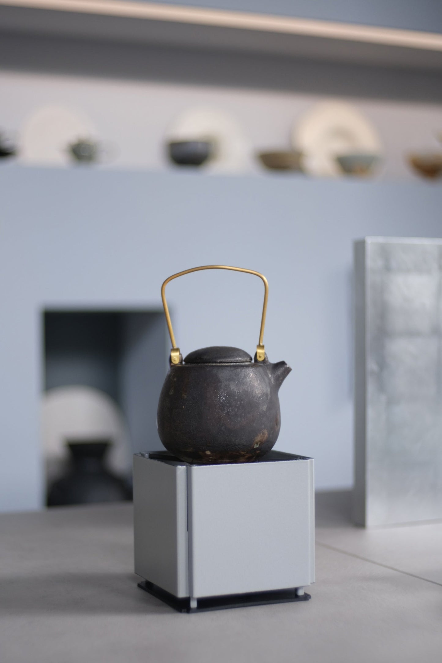 蕭風 柴燒提樑壺-荻嚶