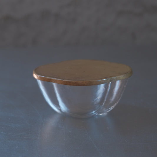 小林裕之・希-黃銅蓋・花形玻璃盒 小