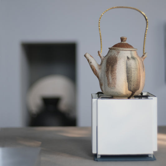 三上嘉啓-組合式琺瑯爐座・限定白