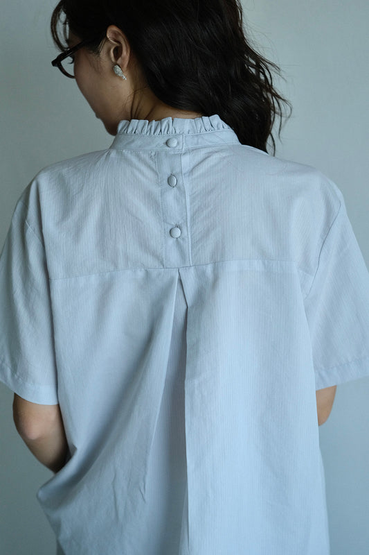 唐新雅 Xinya Tang - 皺摺領短袖上衣(3 colors)