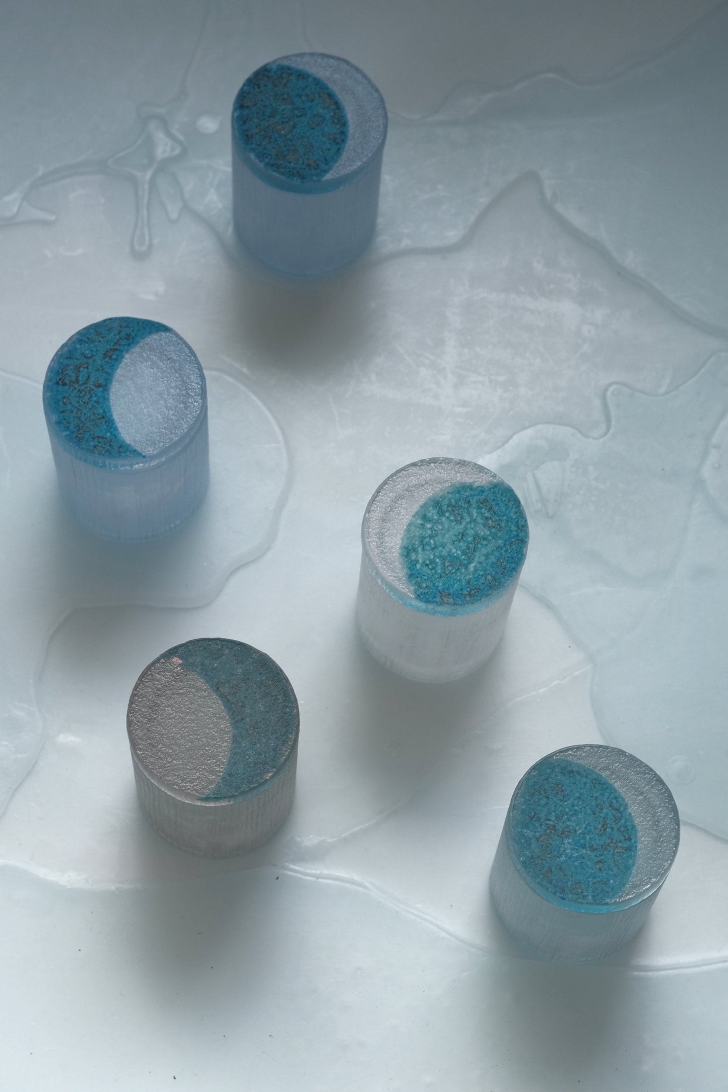 佐藤幸惠 鑄造玻璃茶倉-圓月