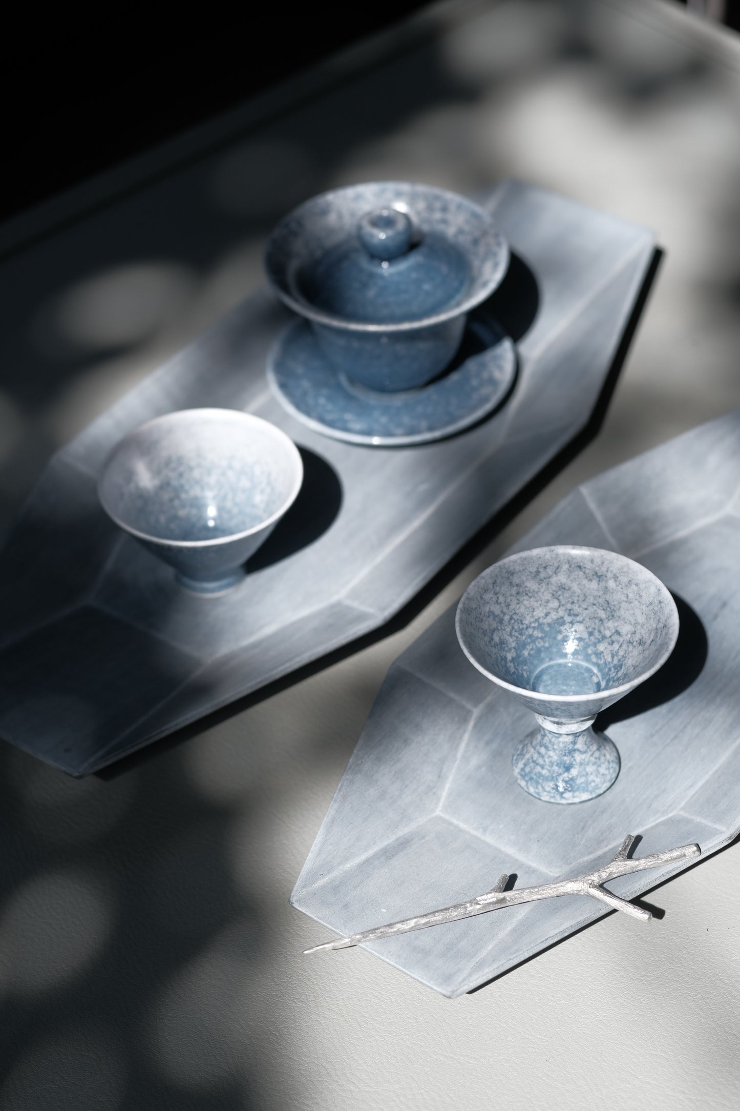 韓國純錫枝椏菓子叉 Tin Fork