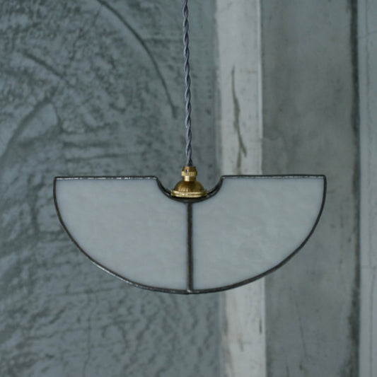 真真鑲嵌玻璃研究所 半圓霧白吊燈