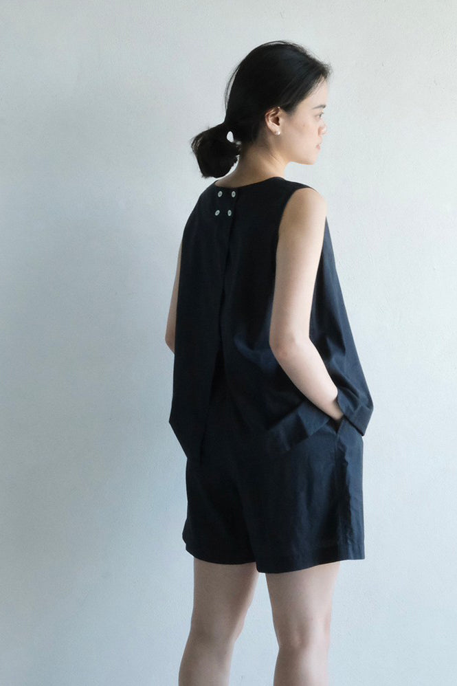 唐新雅 Xinya Tang - 夏季清透條紋套裝(藍)