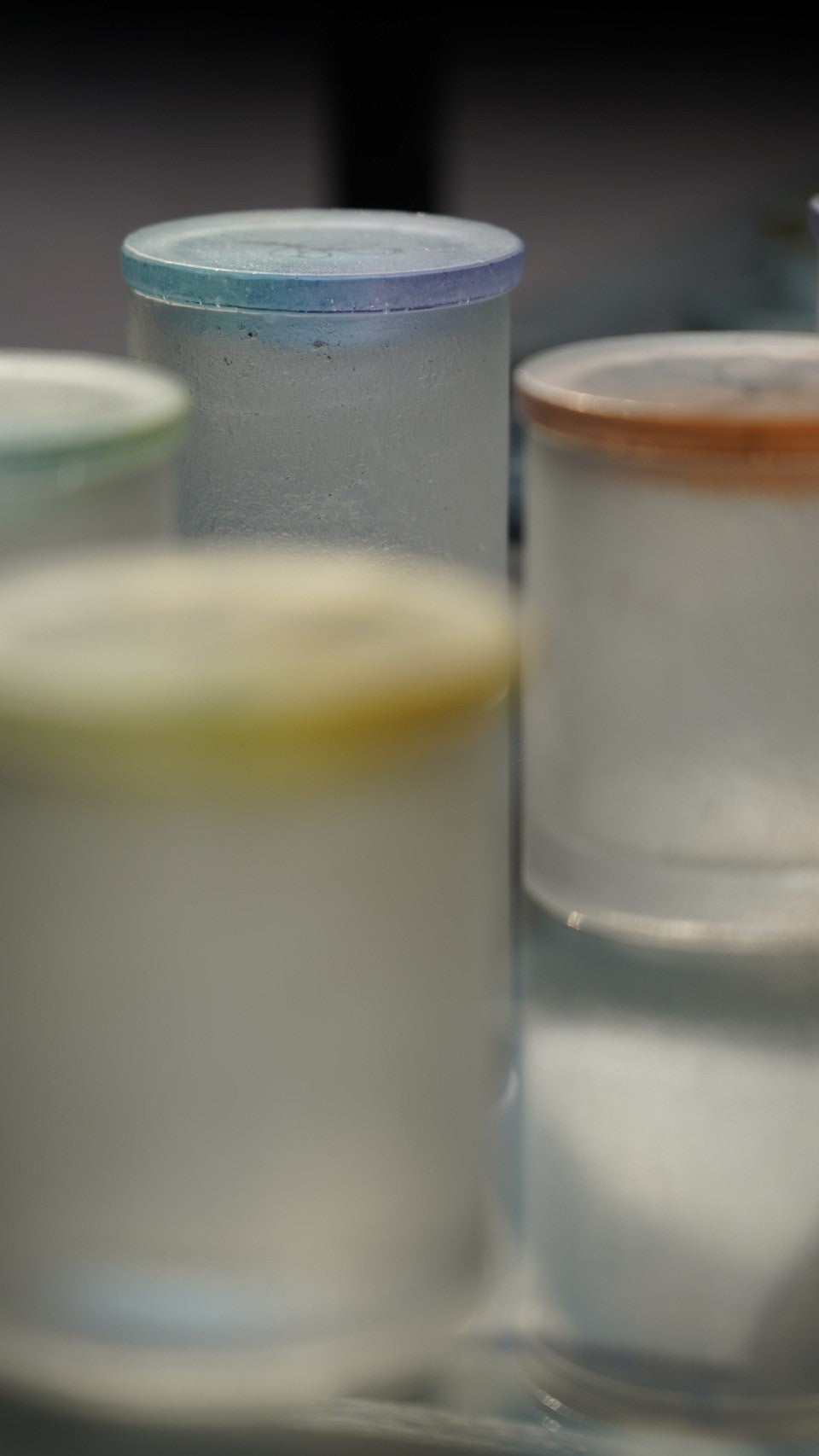 佐藤幸惠 鑄造玻璃茶棗-幻彩