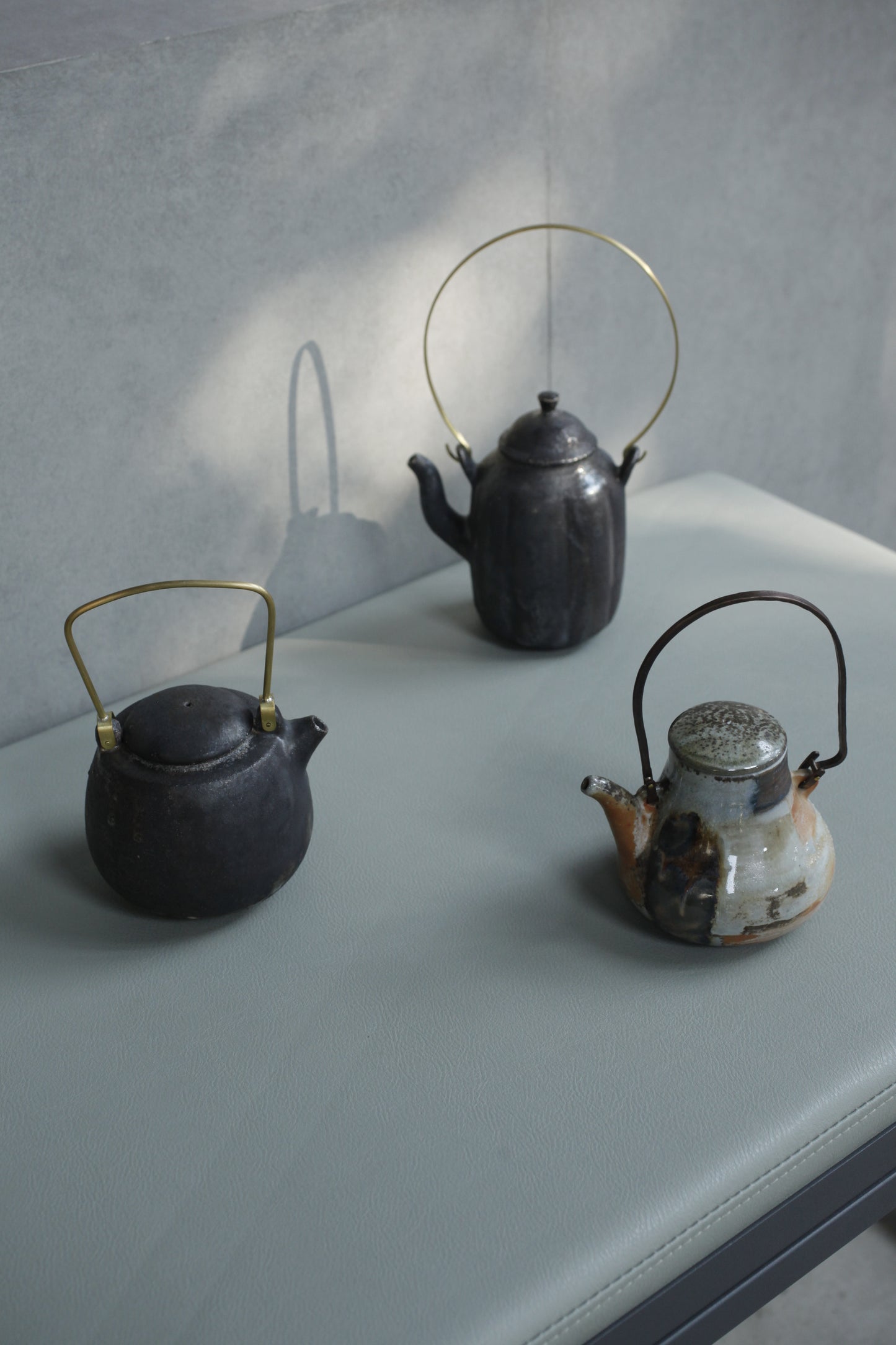 蕭風 柴燒提樑壺-流韵