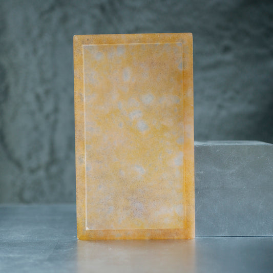 福士遥-雲母橙長方盤皿