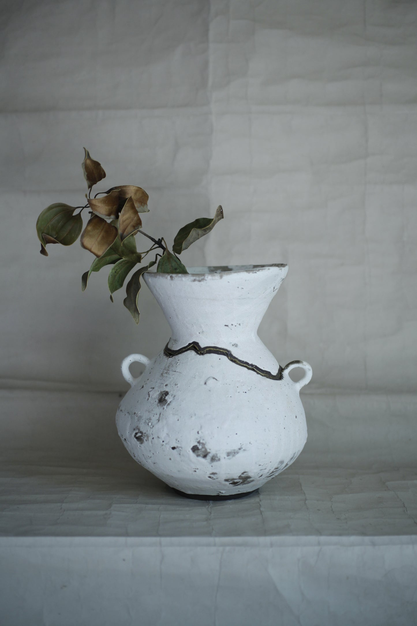 望氣 杏白釉組件式花器(C)