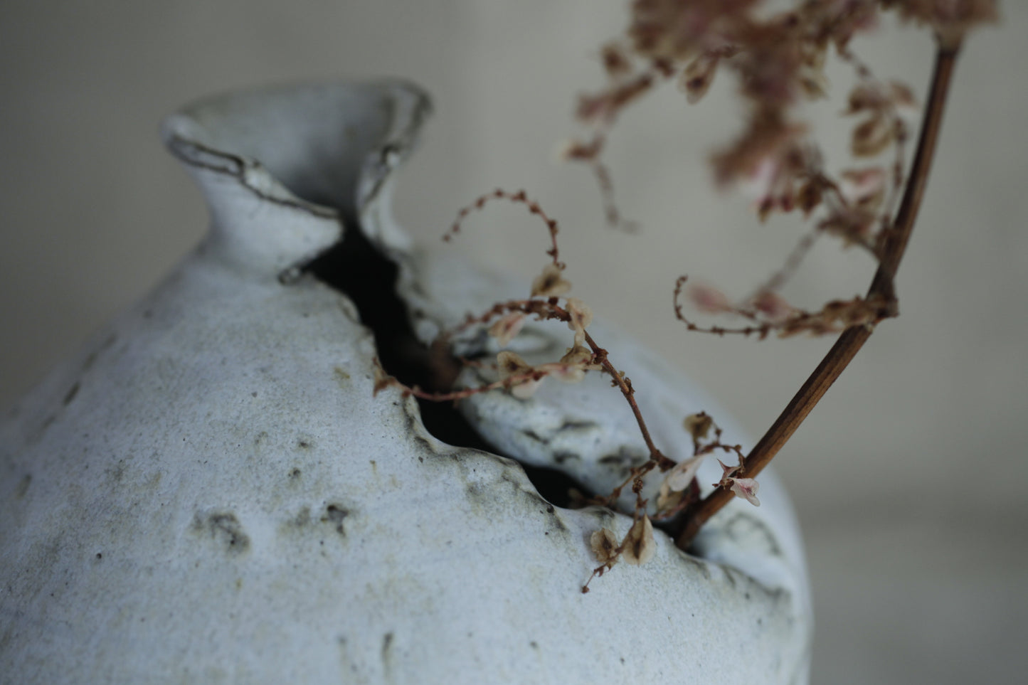 望氣 末雪釉花器(F)