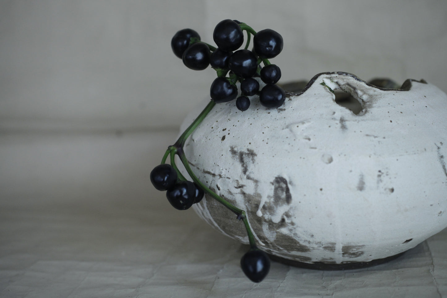 望氣 杏白釉組件式花器(I)