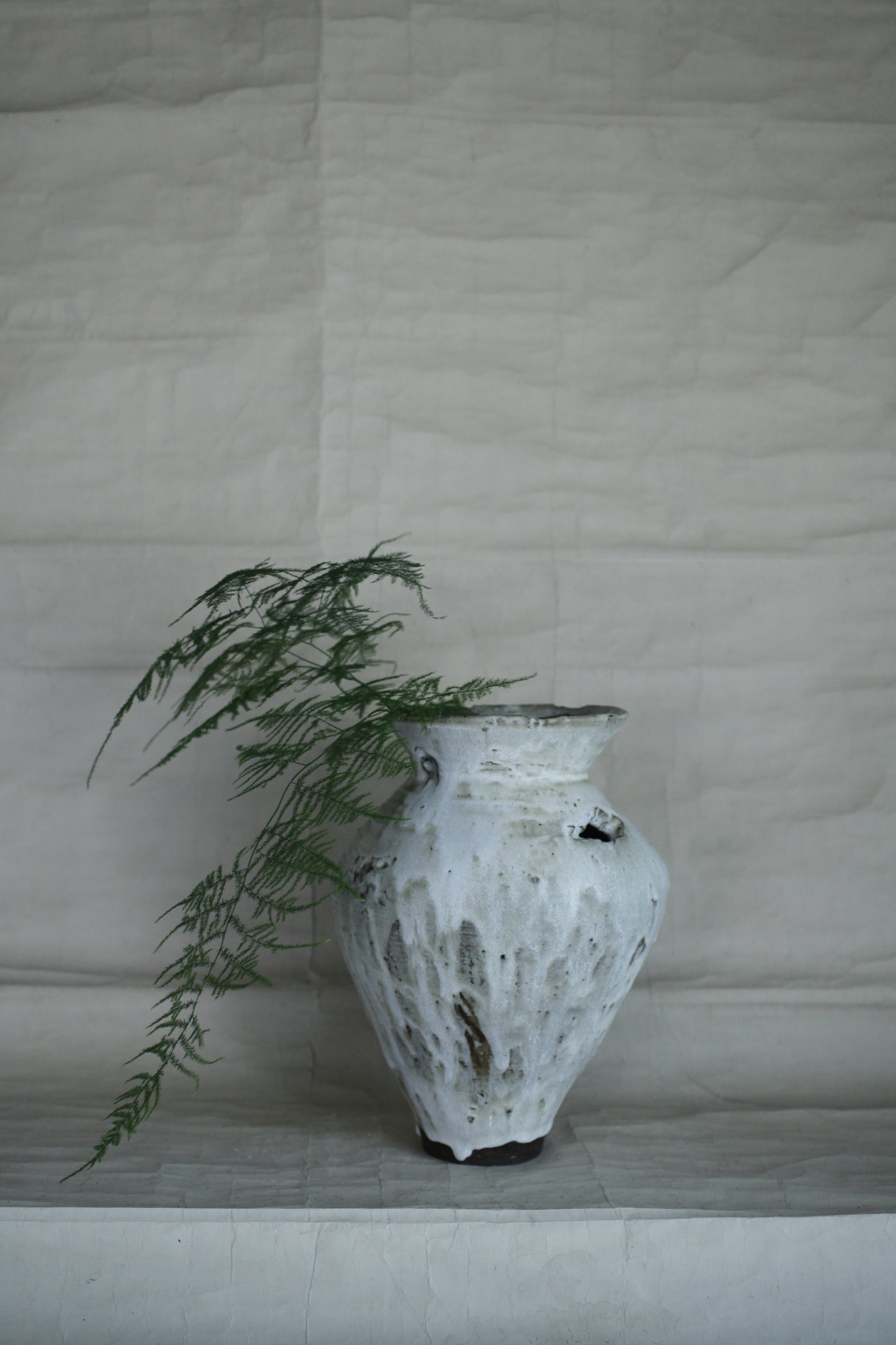 望氣 末雪釉花器(N)