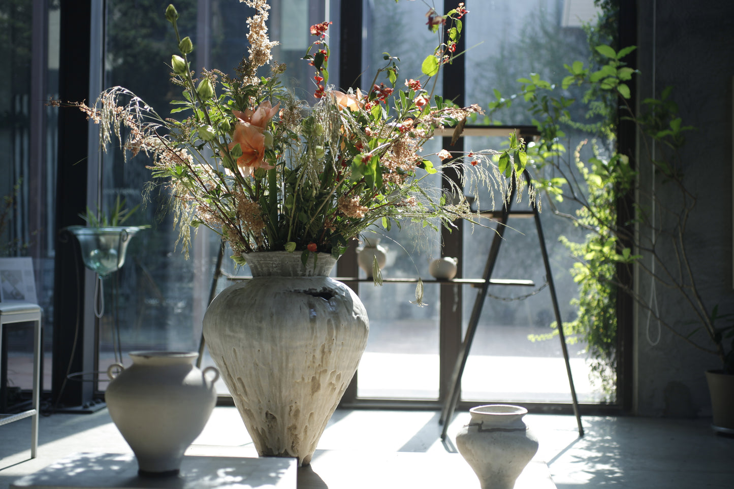 望氣 末雪釉大型花器(Y)