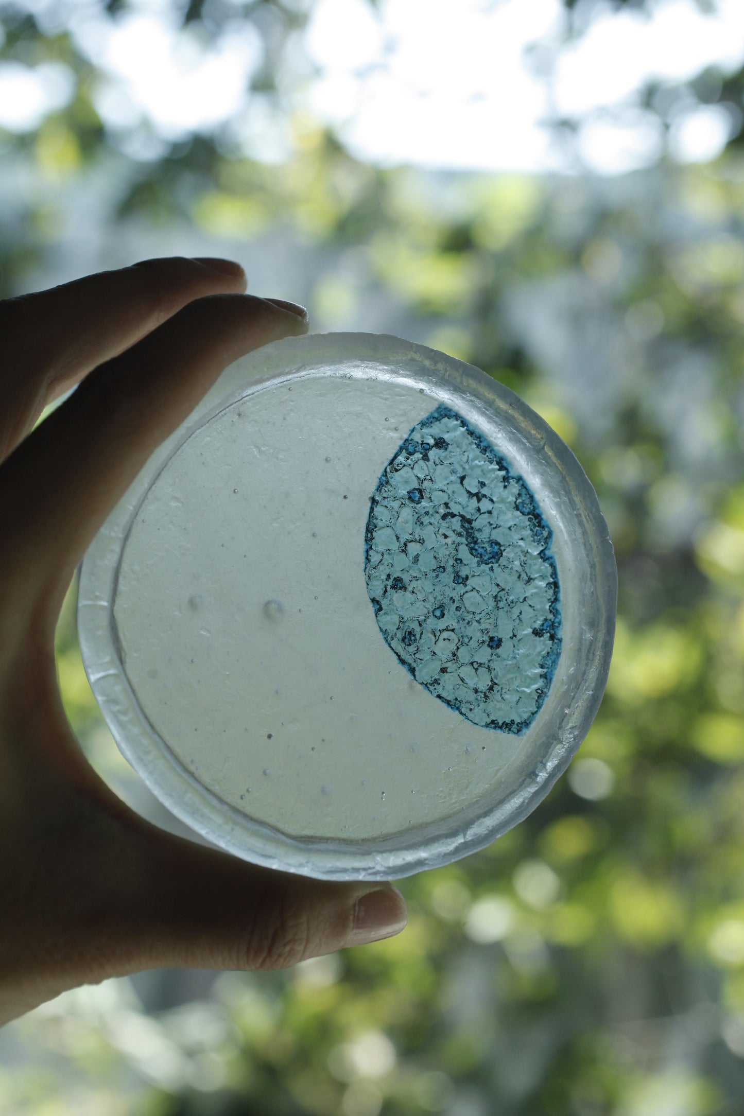 佐藤幸惠 鑄造玻璃菓子皿-圓形