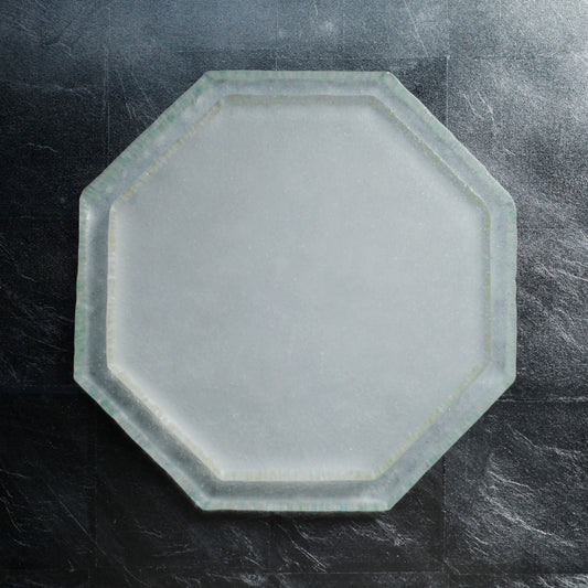 佐藤幸惠 鑄造玻璃平皿-八角