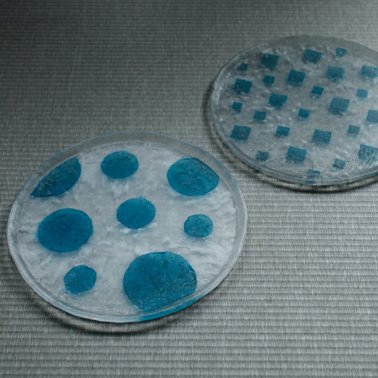 佐藤幸惠 鑄造玻璃圓盤-24cm