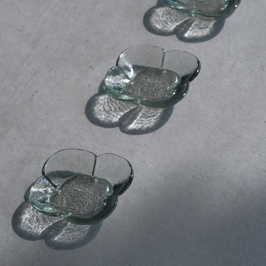 小林裕之・希-雲豆皿・青綠