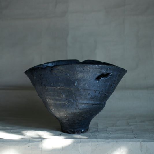 望氣 銀黑釉花器(G)