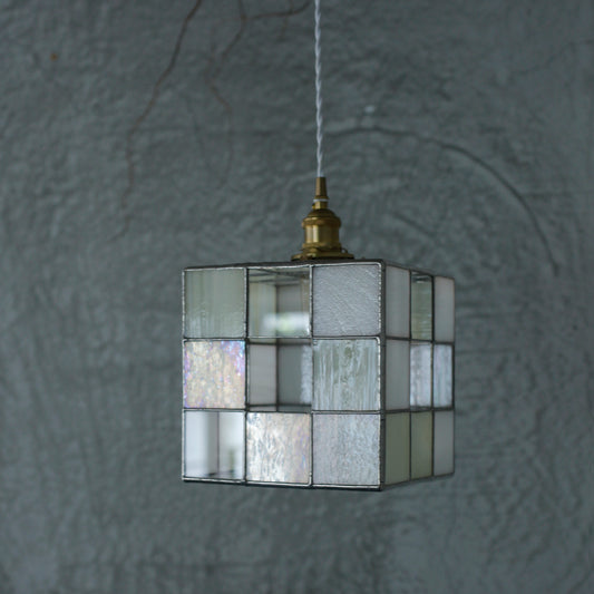 真真鑲嵌玻璃研究所 矩形立方中空吊燈