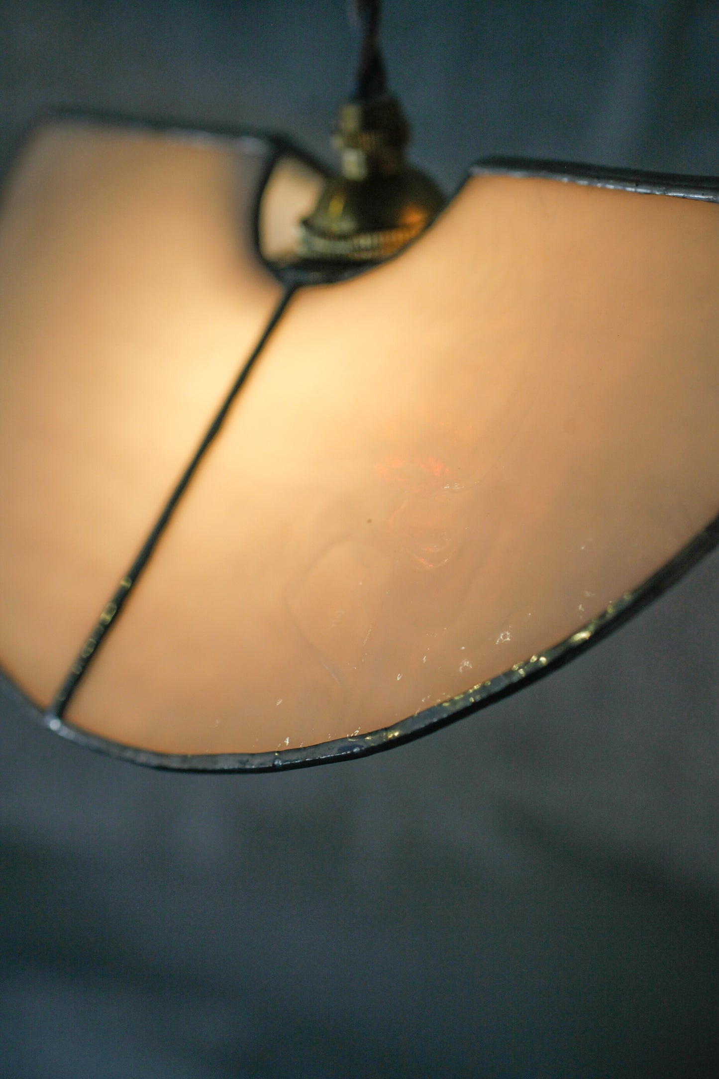 真真鑲嵌玻璃研究所 半圓霧白吊燈