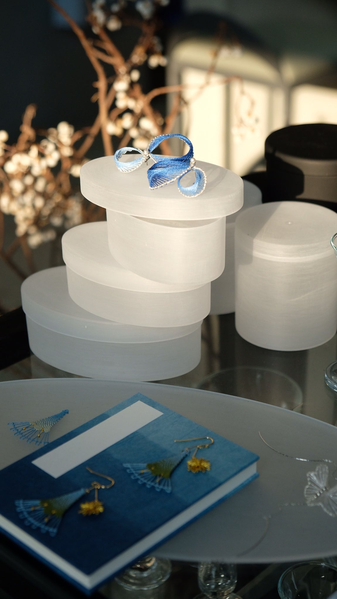 風花 fuuka. 浪波耳環:::日出:::