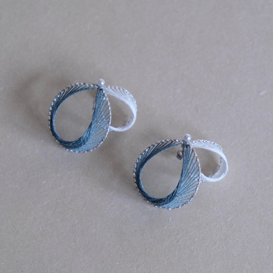 風花 fuuka. 浪波耳環:::月白:::