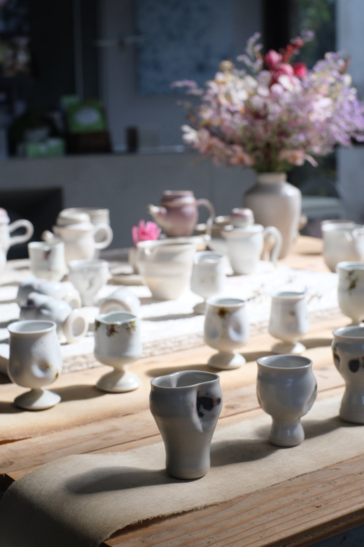 楊育睿 蘭・らん 瓷土瓣形茶杯(有斑) 6-10