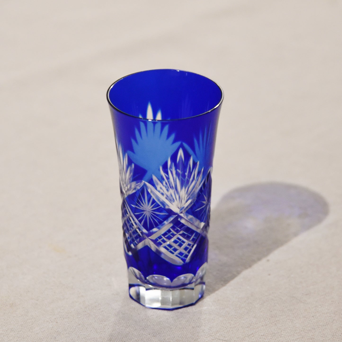 常夏-日本昭和切子老杯(葉子)