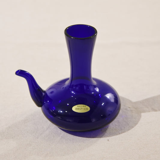 常夏-日本深藍老玻璃酒器