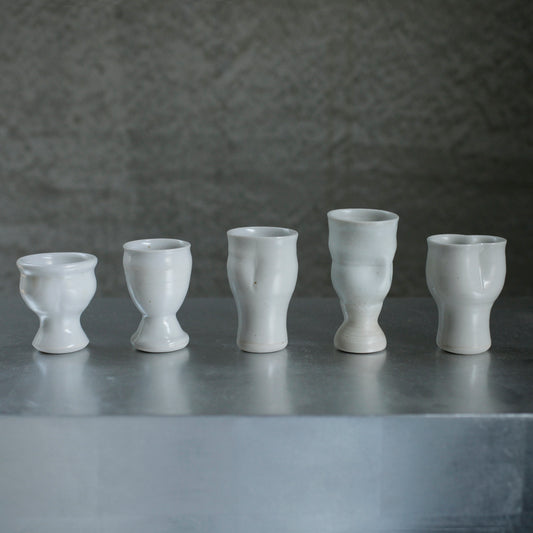 楊育睿 蘭・らん 瓷土瓣形茶杯(無斑) 1-5