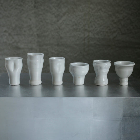 楊育睿 蘭・らん 瓷土瓣形茶杯(無斑) 11-16