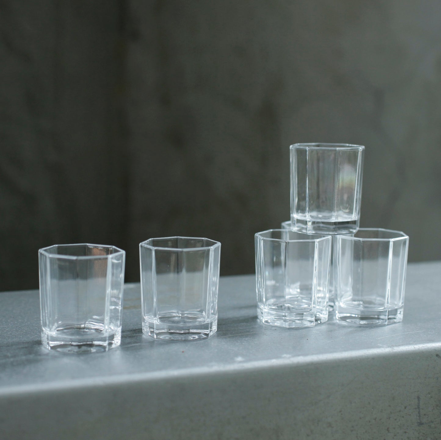 芳華-法國八角玻璃小杯