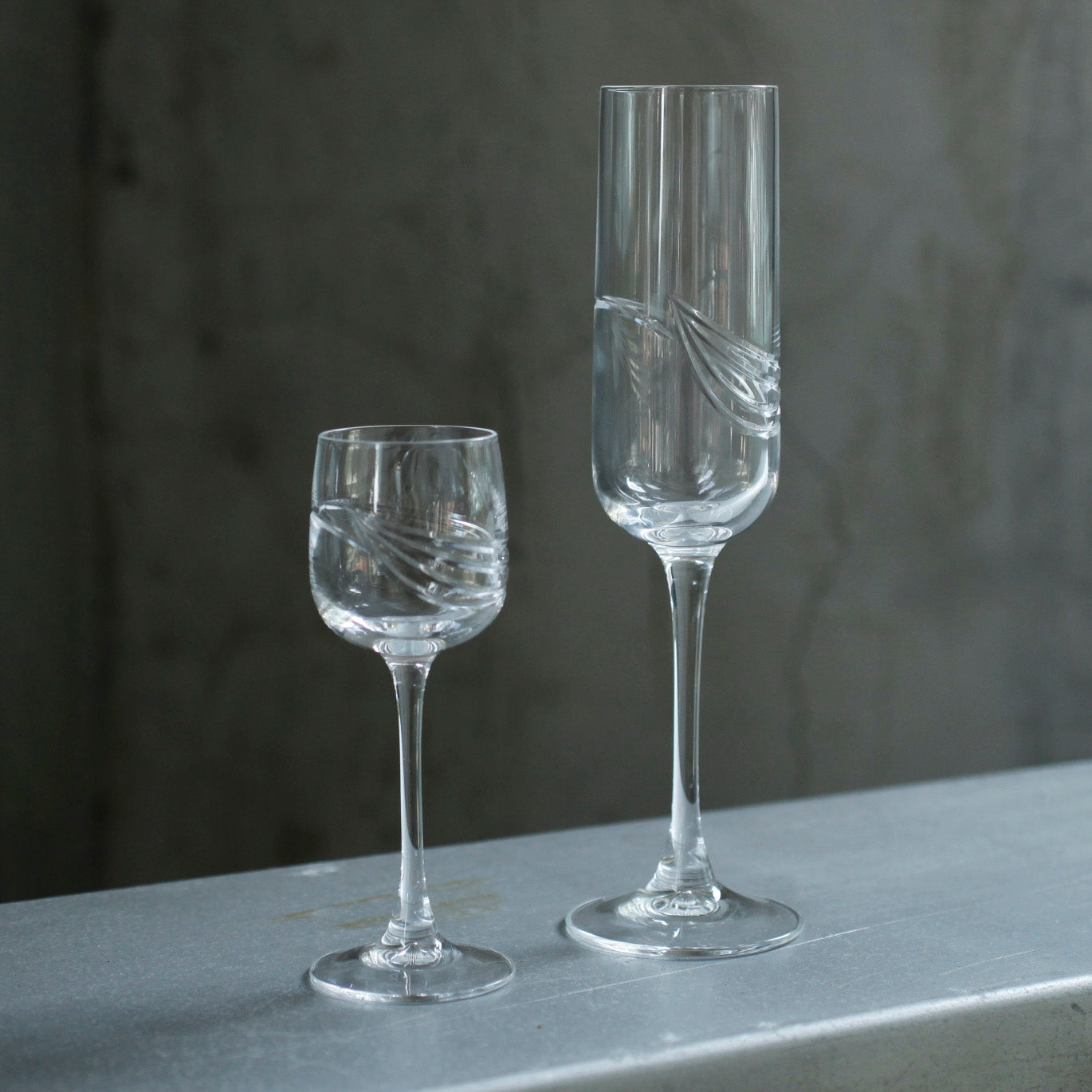 芳華-法國煙花水晶香檳杯