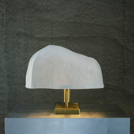 蔡宜芳x伏流物件 骨瓷低款桌燈(白)