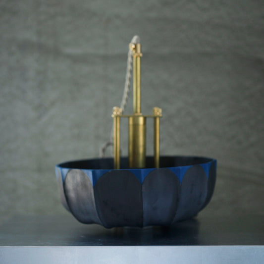 蔡宜芳x伏流物件 骨瓷吊燈(黑藍)