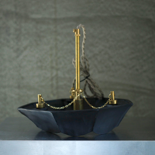 蔡宜芳x伏流物件 骨瓷吊燈(黑)