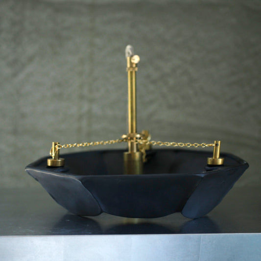 蔡宜芳x伏流物件 骨瓷吊燈(黑)