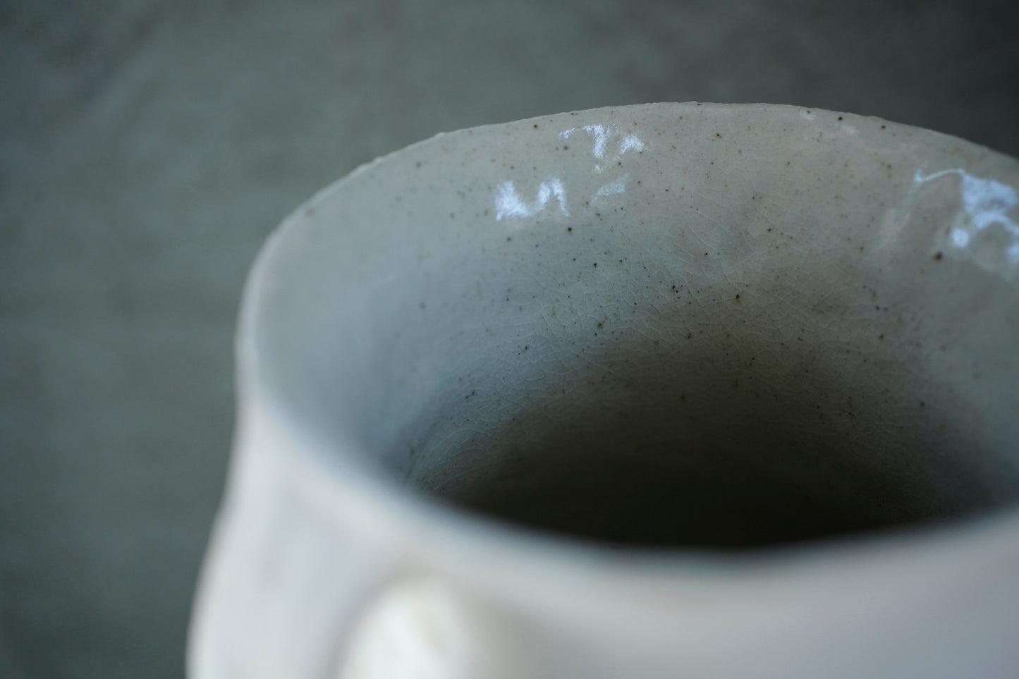 蔡宜芳 瓷土花器(白)