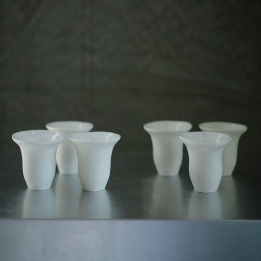 蔡宜芳 瓷土茶杯(白-圓身)