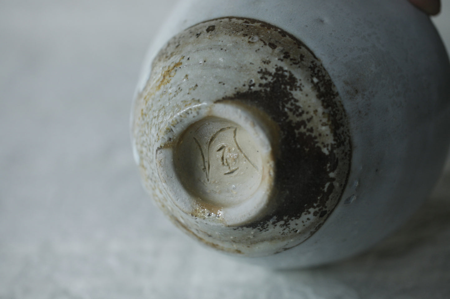 蕭風 柴燒茶碗-敷雪