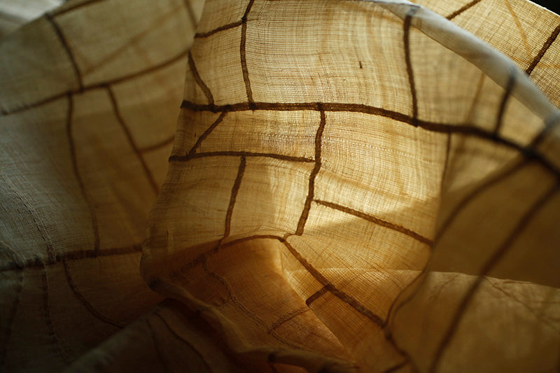 韓國 ”pojagi”幾何古拼布ー苧麻芥子