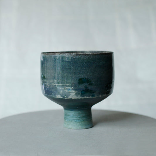 蕭風 柴燒茶碗-夜溪