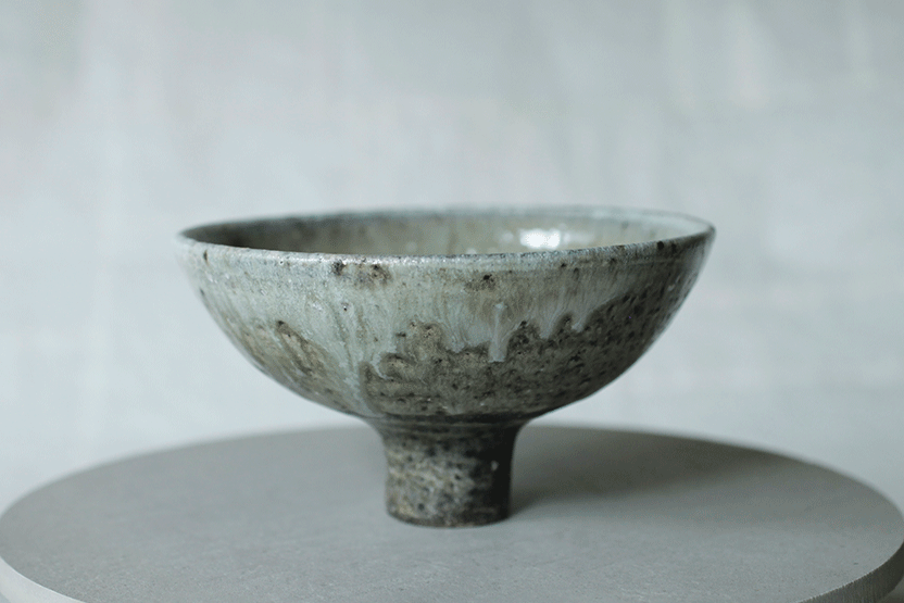 蕭風 柴燒茶碗-極柳