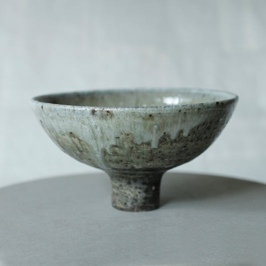 蕭風 柴燒茶碗-極柳