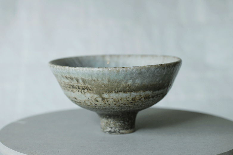 蕭風 柴燒茶碗-寒雰