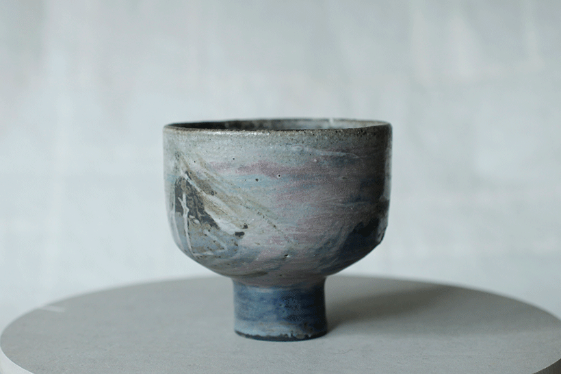 蕭風 柴燒茶碗-春氳