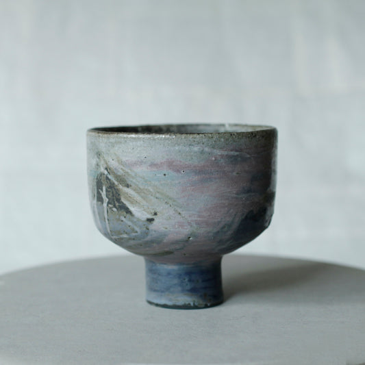 蕭風 柴燒茶碗-春氳