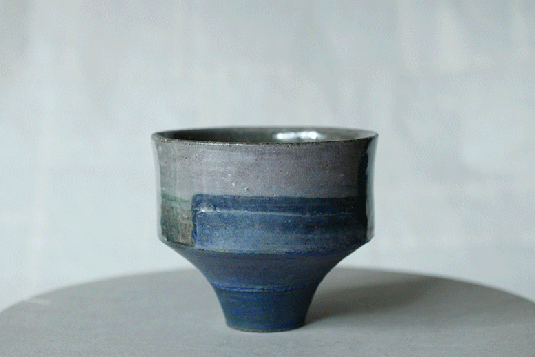 蕭風 柴燒茶碗-春想