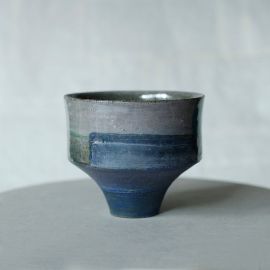 蕭風 柴燒茶碗-春想