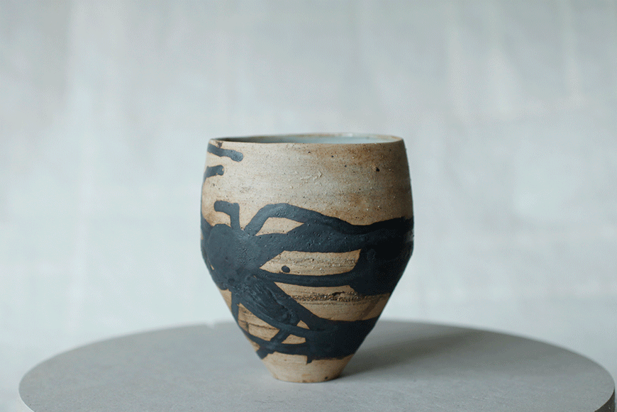 蕭風 茶碗作品-流歲