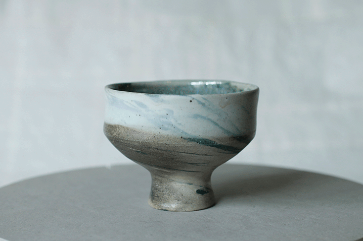 蕭風 柴燒茶碗-薰風